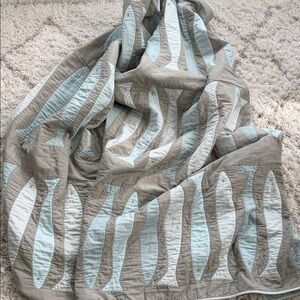 Serena & Lily Fish Quilted Throw - Twin